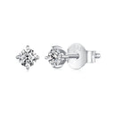 S925 Sterling Silver 3mm Moissanite Earrings for Women