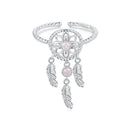925 Sterling Silver Nano Opal Stone Ring for Women