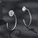 925 Sterling Silver Moissanite 0.3 Carat Earrings for Women
