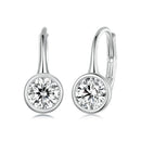 925 Sterling Silver 0.50 Carat Moissanite Earrings for Women