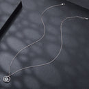 925 Sterling Silver Moissanite Necklace 40+5cm with CZ for Women