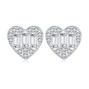 925 Sterling Silver Earrings with Pavé Set CZ