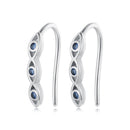925 Sterling Silver CZ Pavé Earrings 13*2mm for Women