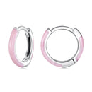 925 Sterling Silver Enamel Oxidized Earrings for Women