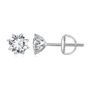 S925 Silver 0.5 Carat Moissanite Earrings 6.0mm for Women