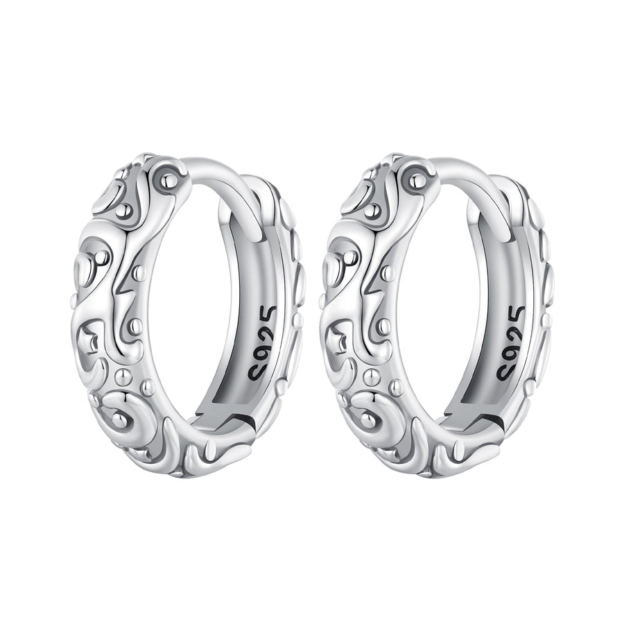 925 Sterling Silver Oxidized Earrings for Women