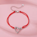 925 Sterling Silver White Gold Plated Bracelet with CZ Pavé Setting, 15+6cm Length for Women