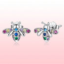 925 Sterling Silver Pavé Setting CZ Earrings for Women