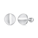 925 Sterling Silver + White Gold Plated Earrings