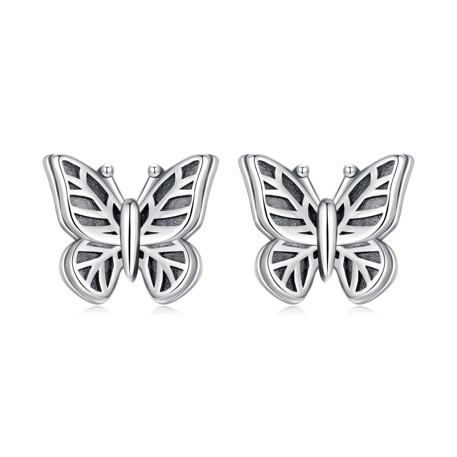 925 Sterling Silver Oxidized Silver Earrings for Women