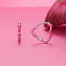 S925 Sterling Silver Enamel Platinum Plated Earrings 13*2mm for Women