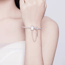 925 Sterling Silver Bracelet 17cm for Women