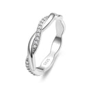 925 Sterling Silver Pavé Setting CZ Ring