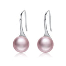 925 Sterling Silver Oxidized Pearl Earrings for Women