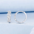 925 Sterling Silver Earrings with Pavé Setting CZ