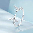925 Sterling Silver Ring with White Gold Plating, 1.5mm Width