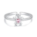 925 Sterling Silver White Gold Plated Pavé Setting CZ Ring