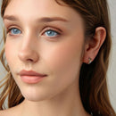 925 Sterling Silver Earrings with Plated White Gold and Gold for Women