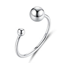 S925 Sterling Silver Plated Platinum Ring