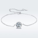 925 Sterling Silver & Platinum Plated CZ Bracelet for Women