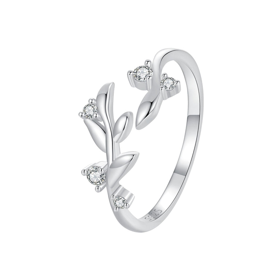 925 Sterling Silver Pave Setting CZ 1.5mm Ring