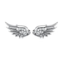 925 Sterling Silver Oxidized Pavé CZ Earrings
