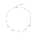 925 Sterling Silver 3mm Moissanite Necklace for Women