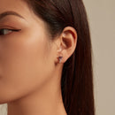 925 Sterling Silver CZ Earrings with Pavé Setting for Women