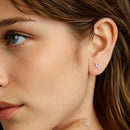 925 Sterling Silver Moissanite Necklace 0.5x0.6cm for Women