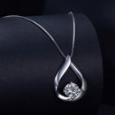 925 Sterling Silver Necklace with 1 Carat Moissanite - 400mm Length for Women