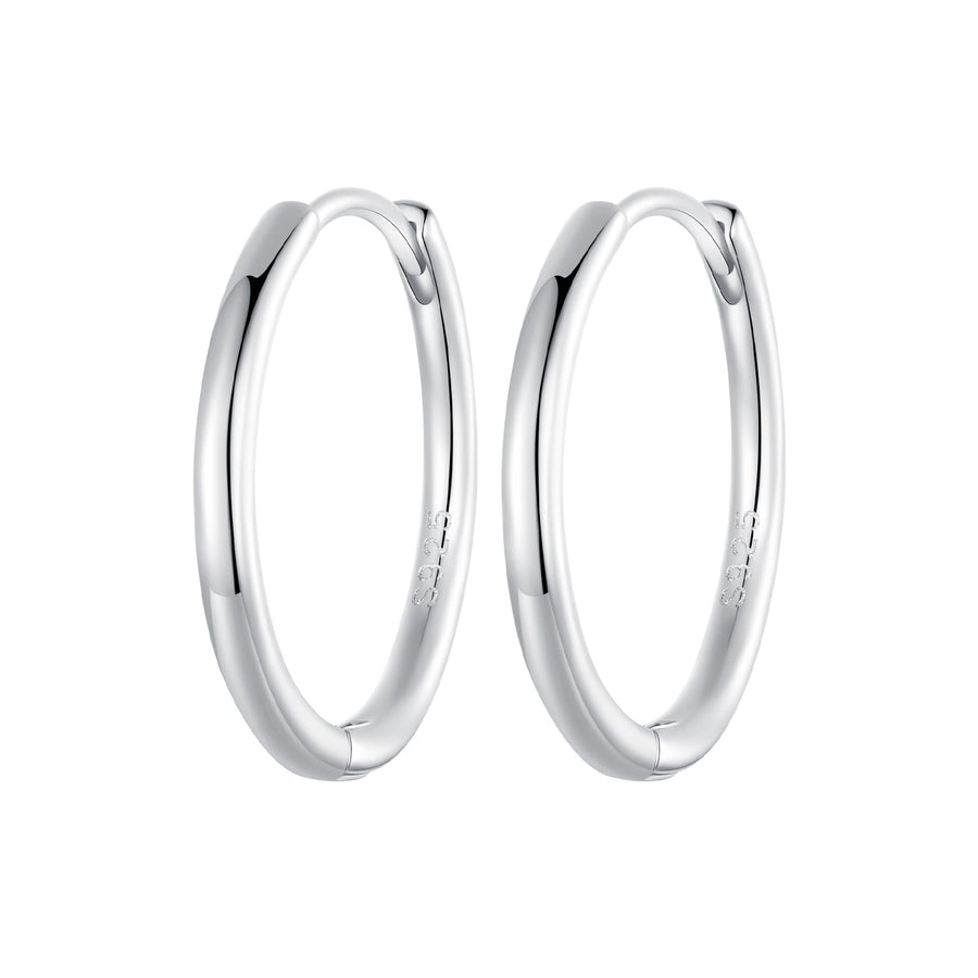 925 Sterling Silver & White Gold Plated Earrings for Women