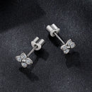 925 Sterling Silver Plated White Gold Moissanite Necklace 0.15cm for Women