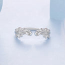 925 Sterling Silver White Gold Plated Ring with Pavé Setting CZ for Women