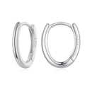 925 Sterling Silver Earrings - 14x2mm with Oxidized Finish for Women