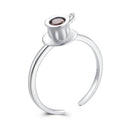 925 Sterling Silver Ring with Pavé Setting CZ