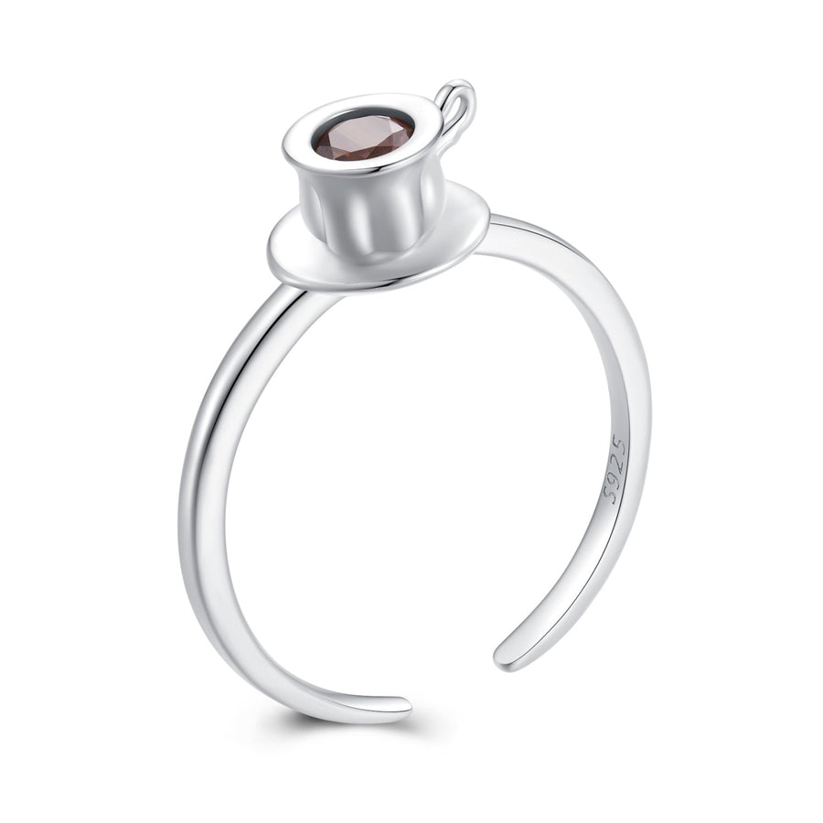 925 Sterling Silver Ring with Pavé Setting CZ