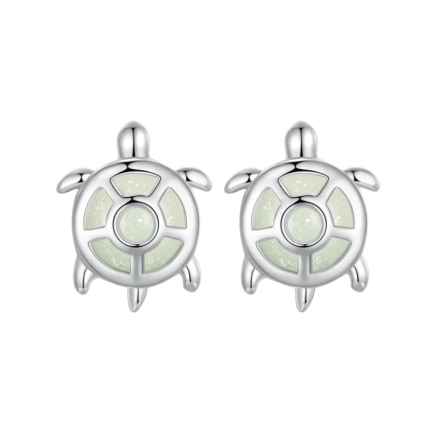 925 Sterling Silver Luminous Stone Earrings