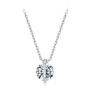 925 Sterling Silver 0.65 Carat Genuine Moissanite Necklace for Women