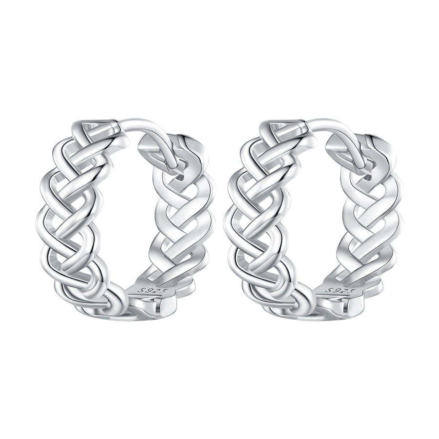 925 Sterling Silver Earrings with Platinum Plating for Women