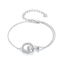 925 Sterling Silver CZ Pavé Setting Bracelet