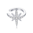 925 Sterling Silver Plated Platinum Pavé Setting CZ Earrings for Women