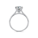 925 Sterling Silver Moissanite 1 Carat Ring Size 6 for Women