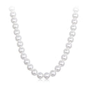 925 Sterling Silver White Gold Plated 39-45.5cm Quality Shell Pearl Necklace for Women