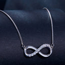 925 Sterling Silver Moissanite 1.5mm Necklace 400+50mm for Women