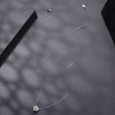 925 Sterling Silver Moissanite 0.5 Carat White Gold Plated Necklace for Women