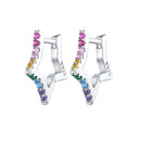 925 Sterling Silver Earrings with Pavé Setting CZ for Women