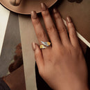 925 Sterling Silver White Gold Plated 0.31cm Ring for Women
