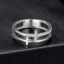 925 Sterling Silver Moissanite Engagement Ring for Women Size 6
