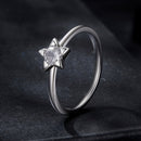 925 Sterling Silver 0.30 Carat Moissanite Ring Size 8