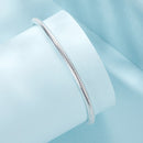 925 Sterling Silver Oxidized Silver White Gold 14.0mm Bracelet for Women